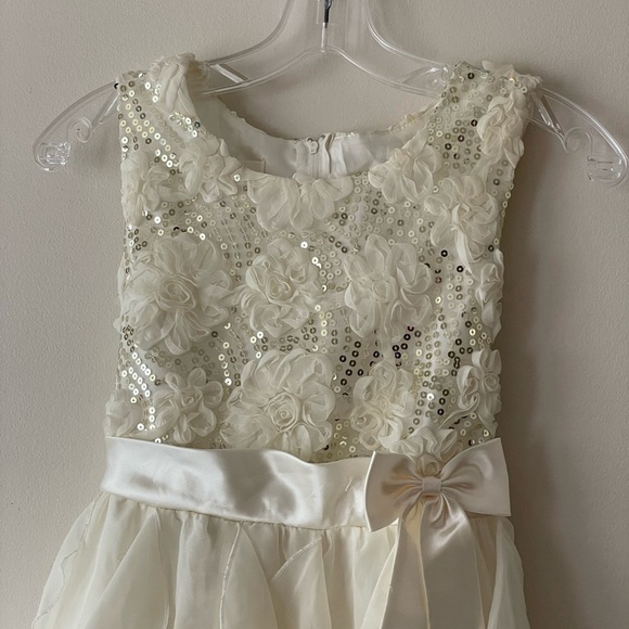 American Princess Floral Ivory Dress Size 14.5 - Picture 8 of 10